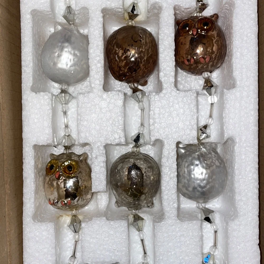 Anthropologie Glass Owls Garland